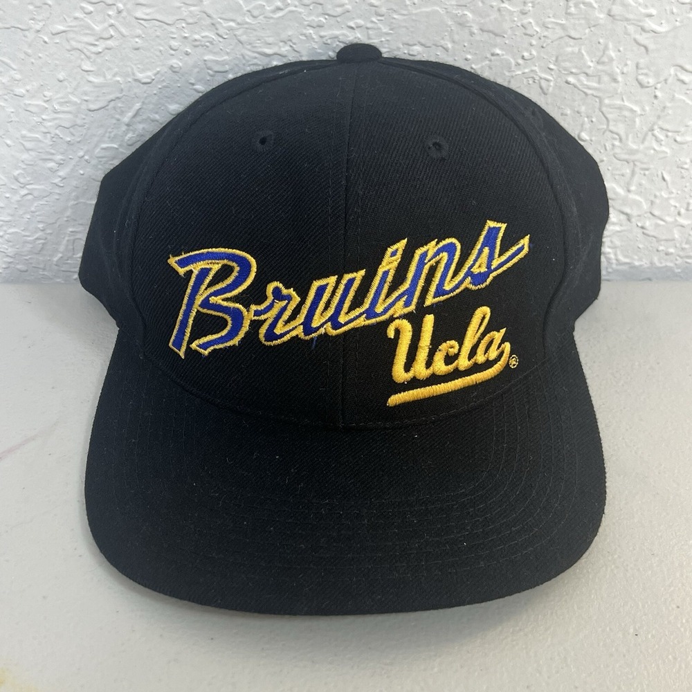 Vintage UCLA Bruins Sports Specialties Script SnapBack Hat Cap Black
